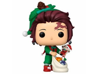Figurina de colectie Funko POP! Plus Demon Slayer Tanjiro Kamado Holiday #2032, vinyl, in cutie cadou