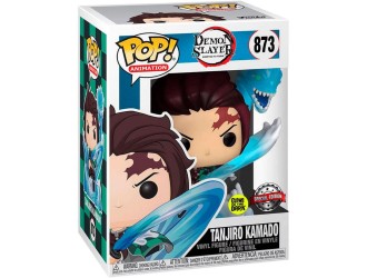 Figurina de colectie Funko POP! Animation Demon Slayer Tanjiro Kamado #873 Special Edition, Glow in the Dark, vinyl, in cutie cadou
