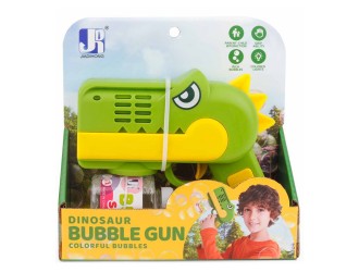 Pistol de facut baloane de sapun Dino Verde ZJA335704, design ergonomic, 3 ani+