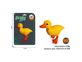 Эластичная фигурка "Утка" для детей, сенсорная антистресс-игрушка, 12 см, ZJA390852, 3 года+