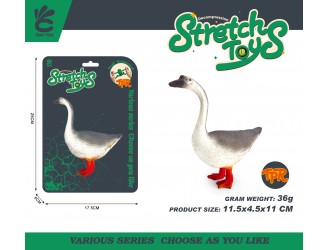 Эластичная фигурка "Гусь" для детей, сенсорная антистресс-игрушка, 11.5 см, ZJA390855, 3 года+