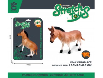 Эластичная фигурка "Лошадь" для детей, сенсорная антистресс-игрушка, 11.5 см, ZJA390860, 3 года+