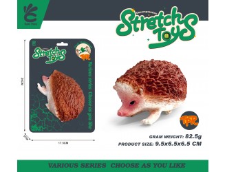 Эластичная фигурка "Ёж" для детей, сенсорная антистресс-игрушка, 9.5 см, ZJA390861, 3 года+