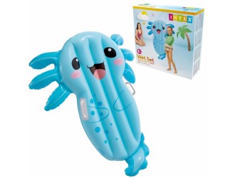 Надувной плотик Intex "Аксолотль" с ручками,109x94x14 cm, max. 40 kg, код 58159