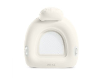 Надувное кресло для воды со спинкой и ручками, 114х107 см, макс. 100 кг, Intex (56801) Белый