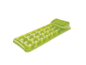 Intex 58890 Saltea gonflabila pentru apa cu perna, 188x71 cm, max. 100 kg, Verde