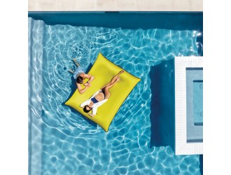 Intex 56794 Saltea gonflabila Luxe Lounge, 198x157 cm, max. 200 kg, Galben