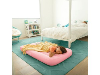 Saltea gonflabila Cozy Kidz, 88x157x18 cm, 3-10 ani, Roz, Intex 66803