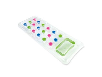 Intex 59894 Saltea gonflabila pentru apa cu fereastra transparenta, 188x71 cm, max. 100 kg, Verde