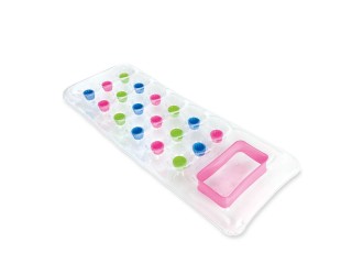 Intex 59894 Saltea gonflabila pentru apa cu fereastra transparenta, 188x71 cm, max. 100 kg, Roz