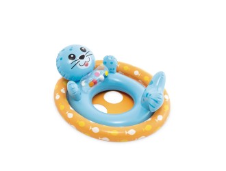 Colac gonflabil cu scaun si decupaje pentru picioare, Foca, 3-4 ani, Intex (59570)