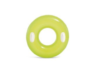 Intex Colac gonflabil de inot cu manere Hi-Gloss, 76 cm, max. 40 kg, Galben, 8+ ani