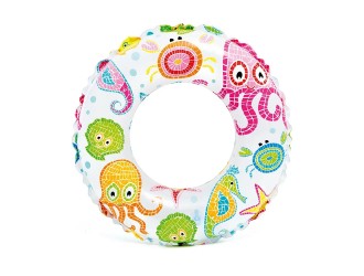 Intex 59241 Colac gonflabil de inot 61 cm, Animale marine, 6-10 ani