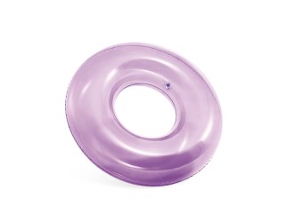 Intex 59260 Colac gonflabil de inot transparent 76 cm, max. 40 kg, Violet, 8+ ani