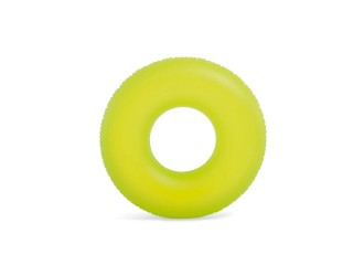 Intex 59262 Colac gonflabil de inot Neon, 91 cm, max. 60 kg, Galben, 9+ ani