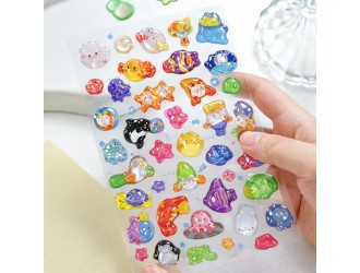 Stickere 3D - Vetuitorii oceanului Tiki Wiki seria Crystal 