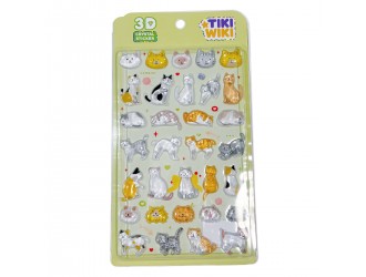 Stickere 3D - Pisicute Tiki Wiki seria Crystal 