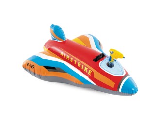 Intex 57531 Pluta gonflabila Avion cu pistol cu apa, 117x104 cm, max. 40 kg, 3+ ani, rosie