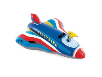 Intex 57531 Pluta gonflabila Avion cu pistol cu apa, 117x104 cm, max. 40 kg, 3+ ani, albastra