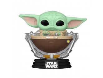  Figurina de colectie Funko POP! Movies: Star Wars – The Mandalorian in carucior #823