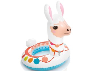Colac gonflabil de inot cu design animal, Lama, 3-6 ani