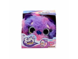 Jucarie interactiva de plus cu sunete FURRY TAILS, Dragon mov