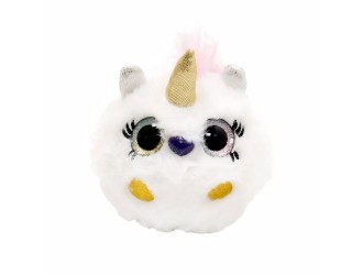 Jucarie interactiva de plus cu sunete FURRY TAILS, Unicorn alb
