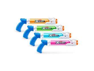 Pistol cu apa X-Shot Small Tube Soaker, roz, cu pompa, raza pana la 8 m, 6+ 02352