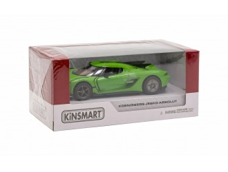 Macheta auto metalica Kinsmart Koenigsegg Jesko Absolut Verde, Scara 1:36