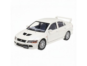 Macheta auto metalica Kinsmart Mitsubishi Lancer Evolution X Alb, Scara 1:36