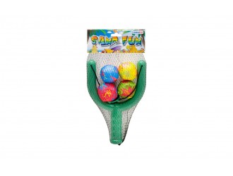 Set prastie copii cu mingi soft 4 piese Unikatoy 25652, Verde