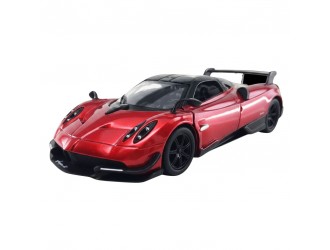 Macheta auto metalica Kinsmart Pagani Huayra BC2016 Rosu, Scara 1:36