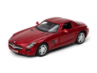 900475-M1R Macheta auto metalica Kinsmart Mercedes-Benz SLS AMG Rosu, Scara 1:36