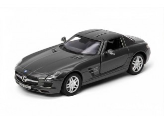 900475-M1Gr Macheta auto metalica Kinsmart Mercedes-Benz SLS AMG Gri, Scara 1:36