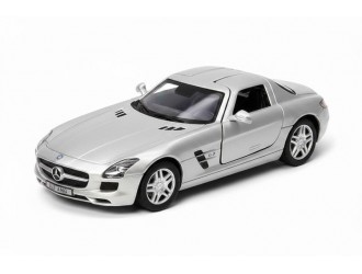 900475-M1Ag Macheta auto metalica Kinsmart Mercedes-Benz SLS AMG Argintiu, Scara 1:36