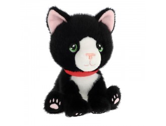 Jucarie de plus Keel Toys Keeleco Kitty Love Pisica Black Negru 14 cm