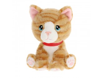 Jucarie de plus Keel Toys Keeleco Kitty Love Pisica Ginger Cafeniu 14 cm