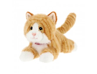 Jucarie de plus Keel Toys Keeleco Kitty Love Pisica Ginger Cafeniu 28 cm