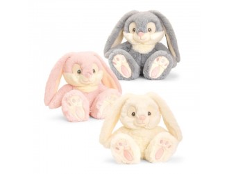 Jucarie de plus Keel Toys Keeleco Patchfoot Rabbits Iepuras Roz 22 cm
