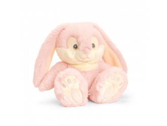 Jucarie de plus Keel Toys Keeleco Patchfoot Rabbits Iepuras Roz 22 cm