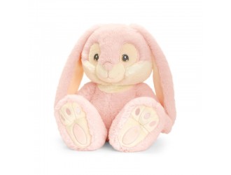 Jucarie de plus Keel Toys Keeleco Patchfoot Rabbits Iepuras Roz 30 cm