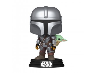 Figurina de colectie Funko POP! Star Wars – The Mandalorian with Grogu #818
