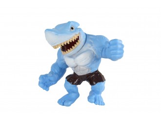 Jucarie antistres Brainboooom Rechin Predator extensibil, 22 cm, elastic si deformabil, Albastru