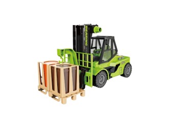 Зеленый погрузчик с фрикционным приводом, со звуками и светом, JSTOYS, ZJA345711