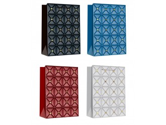 Бумажный подарочный пакет Plates 30x12x41,5 см различные цвета, ZJA412585