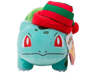 Плюшевая игрушка Pokemon Jazwares: Рождественский Бульбазавр 20 см