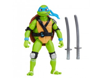 Figurina Leo cu functie mecanica seria Shell Spin 11,5cm Testoasele Ninja TMNT