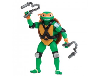 Figurina Mikey cu functie mecanica seria Shell Spin 11,5cm Testoasele Ninja TMNT