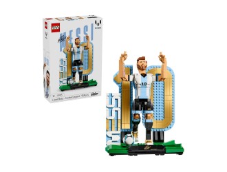 Set Constructie LEGO Art Football Lionel Messi - Soccer Legend 43015, Tablou Decorativ pentru Adulti, Cadou pentru Fani Football