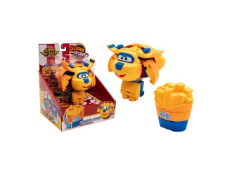 Jucarie Transformabila Super Wings Foodie, Cartofi Prajiti 2-in-1, Mini Robot Avion Donnie